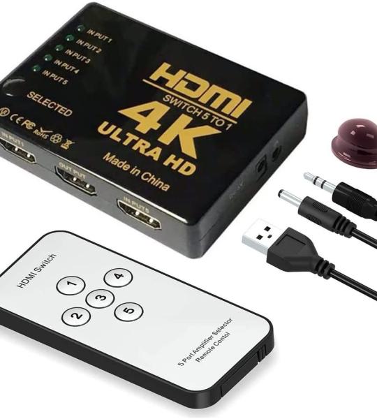 محول HDMI Switch 5x1 بريموت