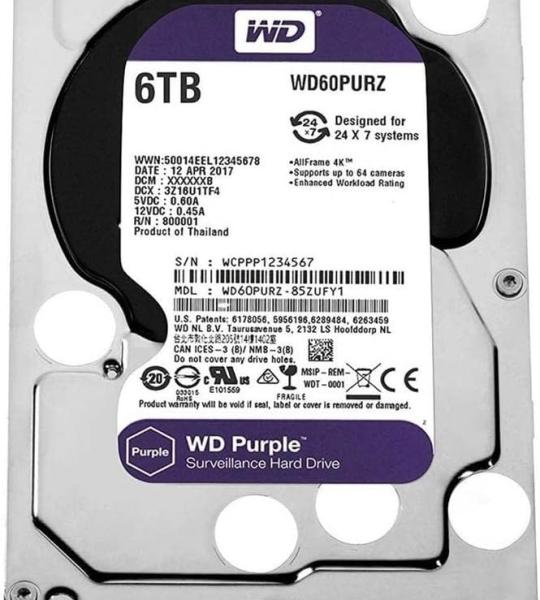 هارد ديسك وسترن بيربل 6تيرا