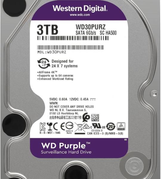 هارد ديسك وسترن بيربل 3تيرا